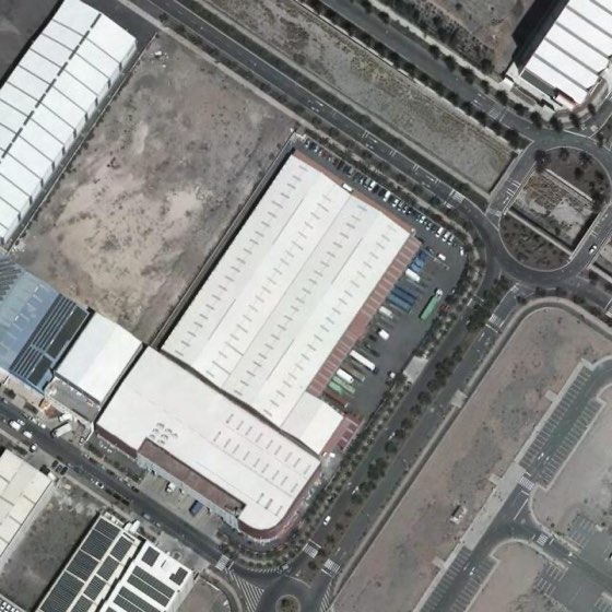 Cubierta de Grupo Galarza. Logística Gran Canaria en 2015, sin paneles